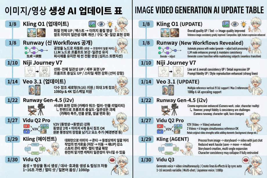 2026년 초 디자인 관련 생성 AI 업데이트  ( AI news  - 2026 No.1)